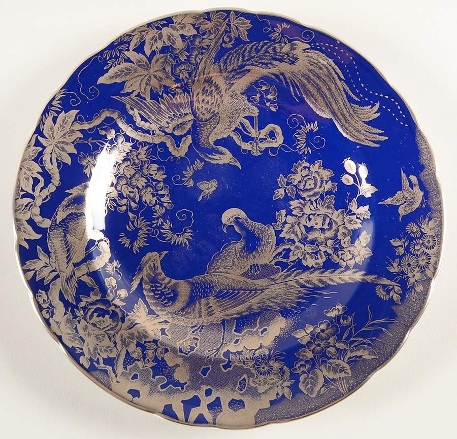 Platinum Aves Accent Salad Plate by Royal Crown Derby-1