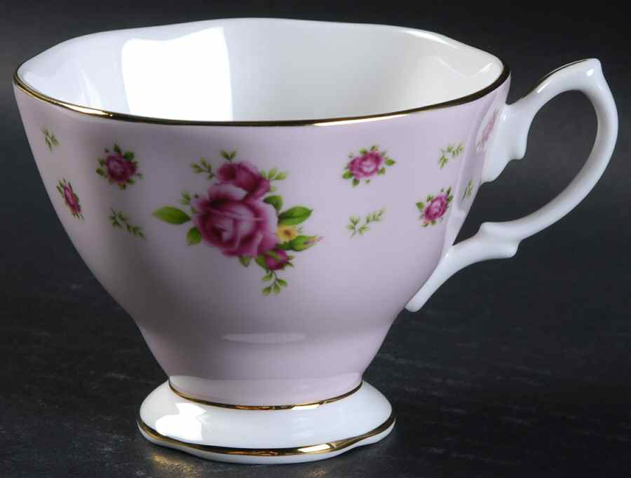 New Country Roses Pink Footed Cup by Royal Albert-1