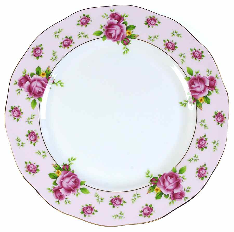 New Country Roses Pink Dinner Plate by Royal Albert-1