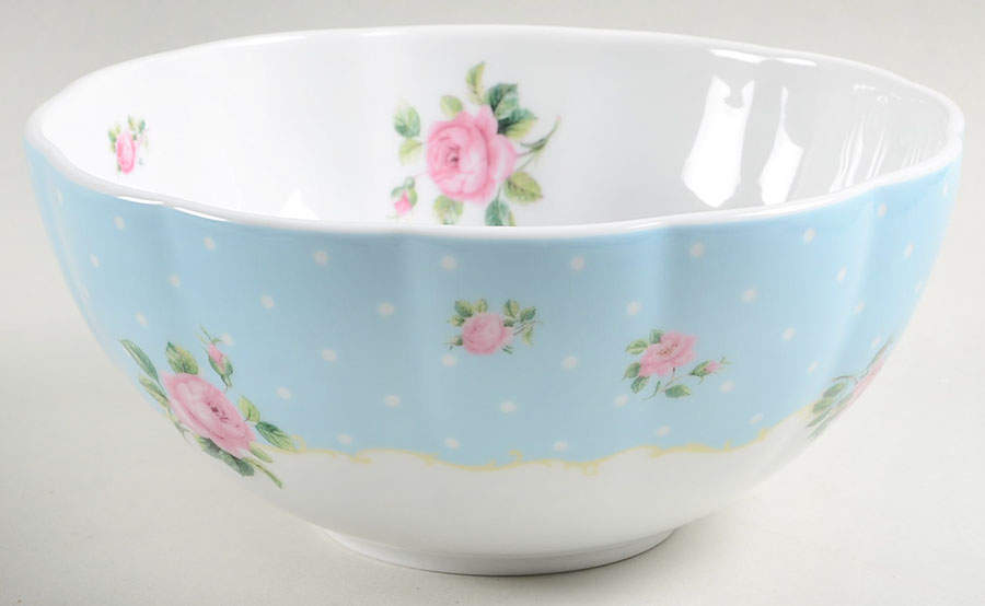 New Country Roses White 8" Mixing Bowl by Royal Albert-1