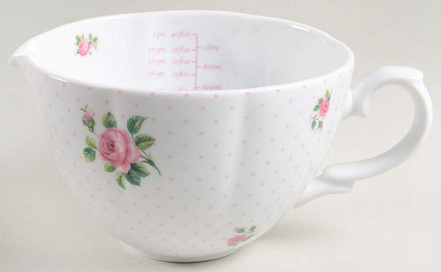 New Country Roses White 40 Oz Measuring Jug by Royal Albert-1