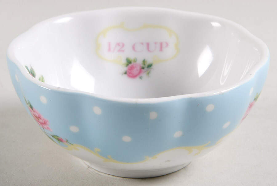 New Country Roses White 1/2 Cup Measuring Cup by Royal Albert-1