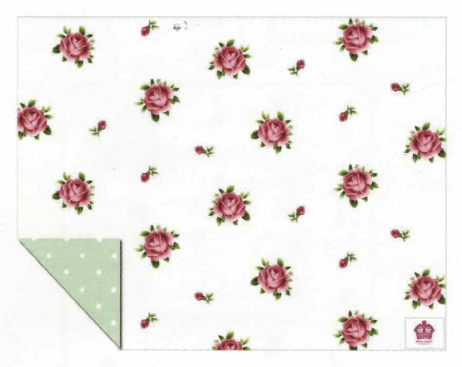 New Country Roses White Cloth Placemat by Royal Albert-1
