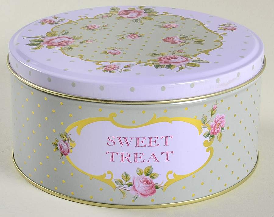 New Country Roses White Small Round Storage Tin & Lid by Royal Albert-1