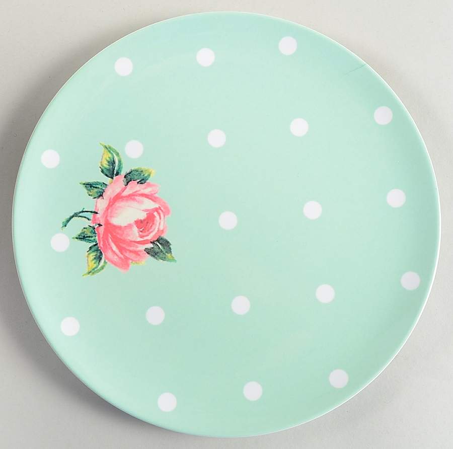 New Country Roses White Melamine Salad Plate by Royal Albert-1