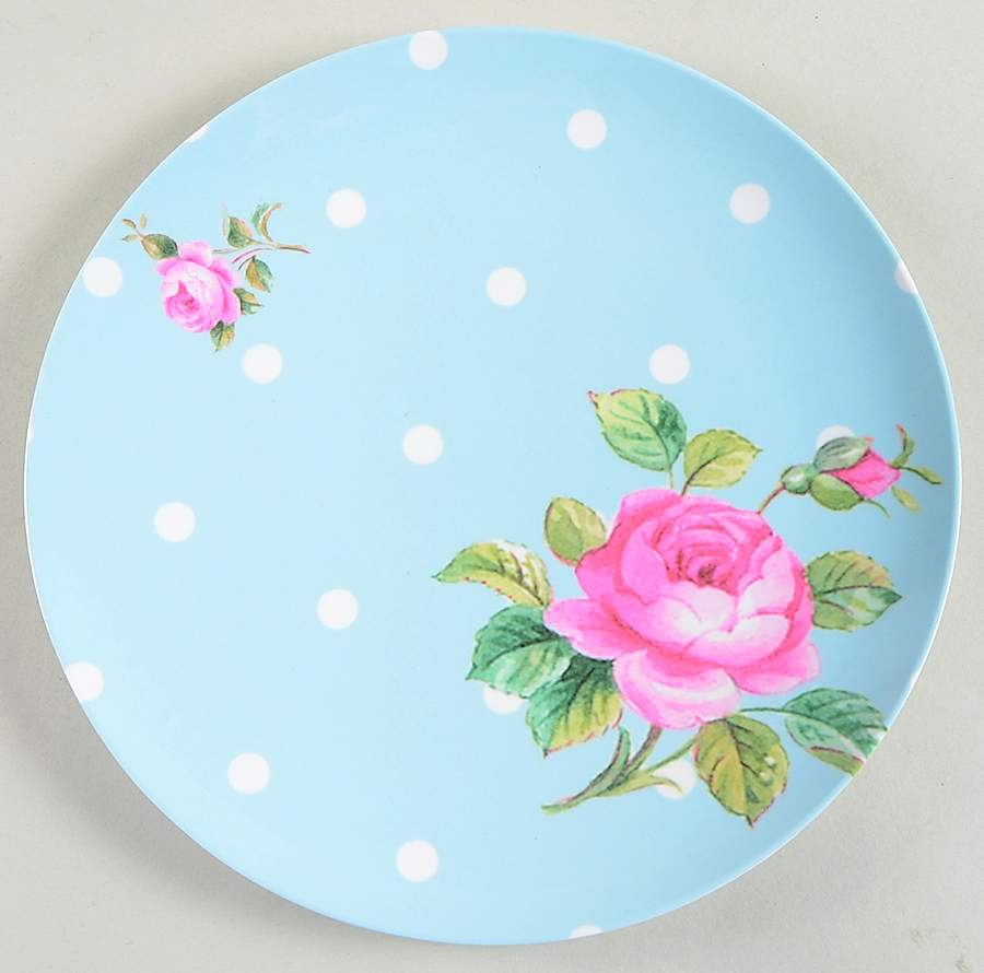 New Country Roses White Melamine Salad Plate by Royal Albert-1