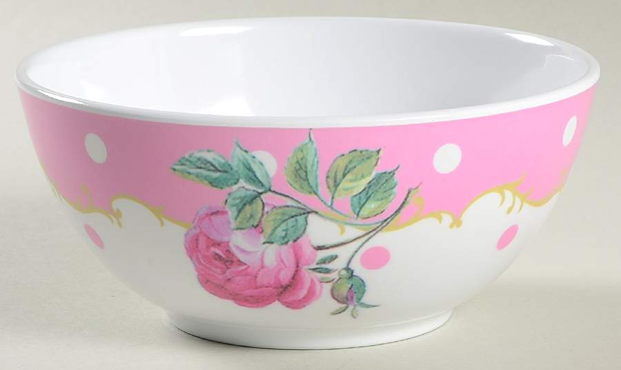 New Country Roses White Melamine Soup/Cereal Bowl by Royal Albert-1