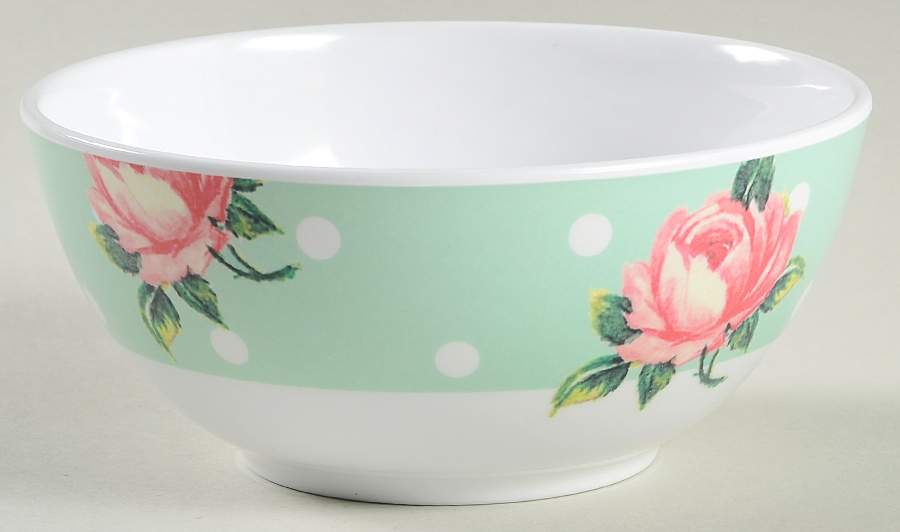 New Country Roses White Melamine Soup/Cereal Bowl by Royal Albert-1