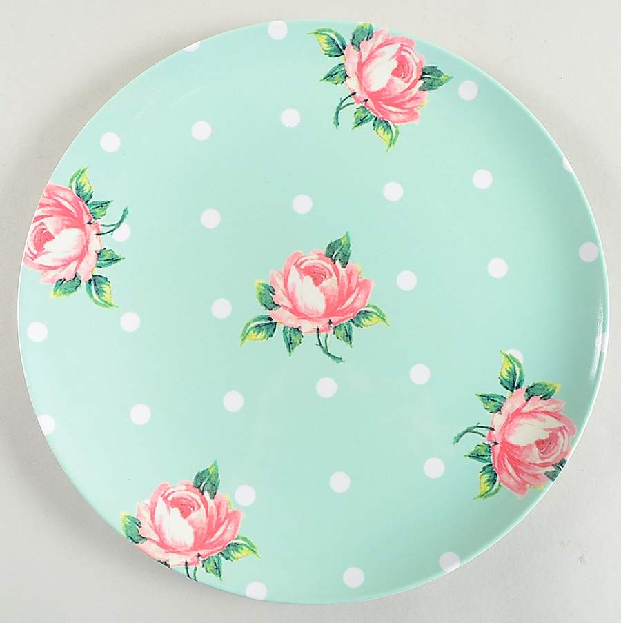 New Country Roses White Melamine Dinner Plate by Royal Albert-1