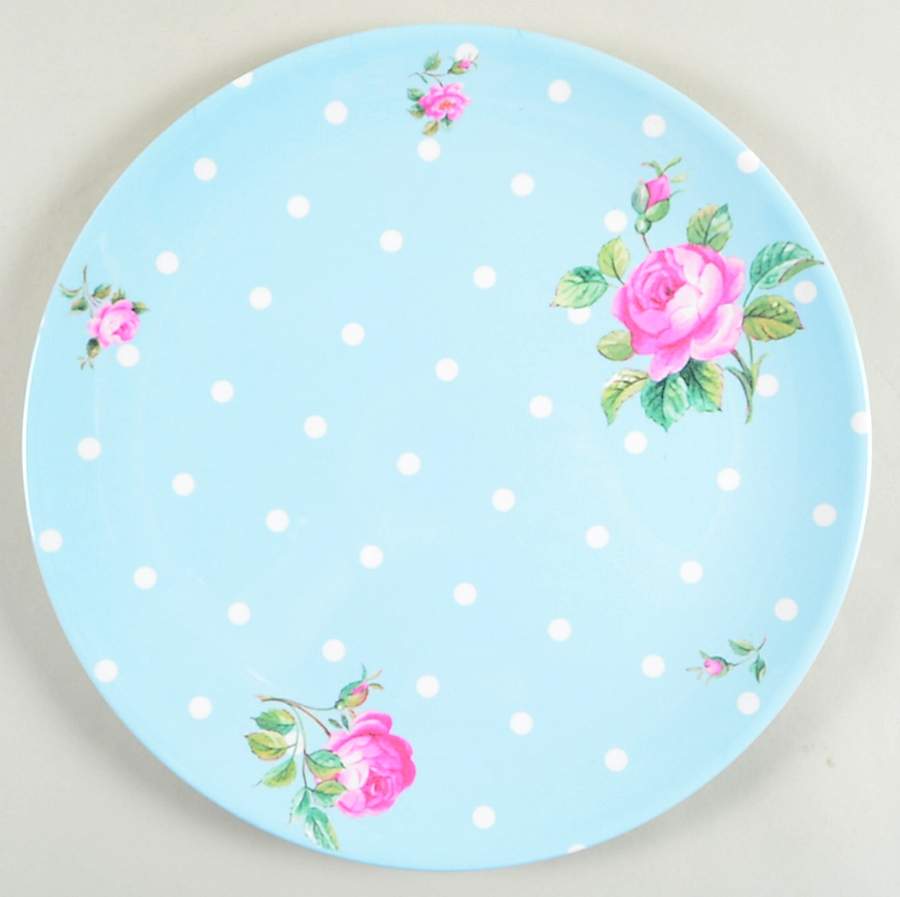 New Country Roses White 12" Melamine Chop Plate (Round Platter) by Royal Albert-1