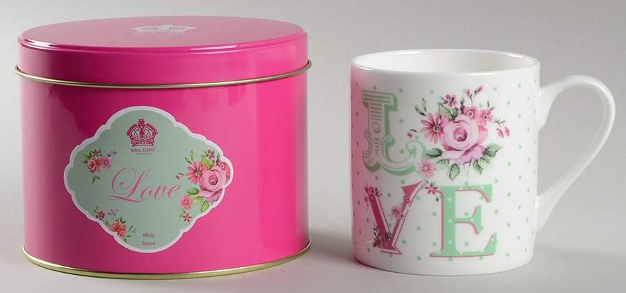 New Country Roses White Mug in a Tin Gift Box by Royal Albert-1