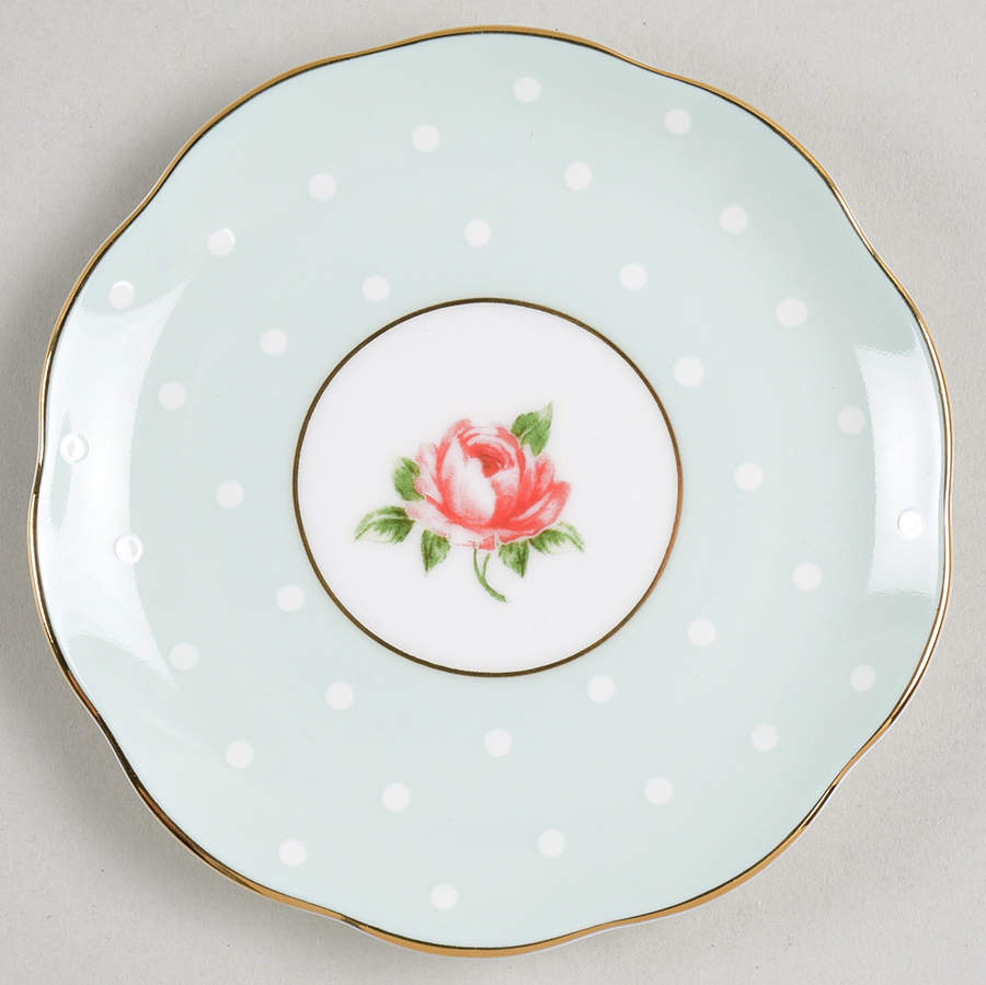Polka Rose Tidbit Plate by Royal Albert-1