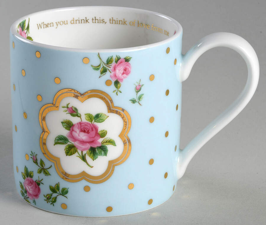 Polka Rose Sentiment Mug by Royal Albert-1