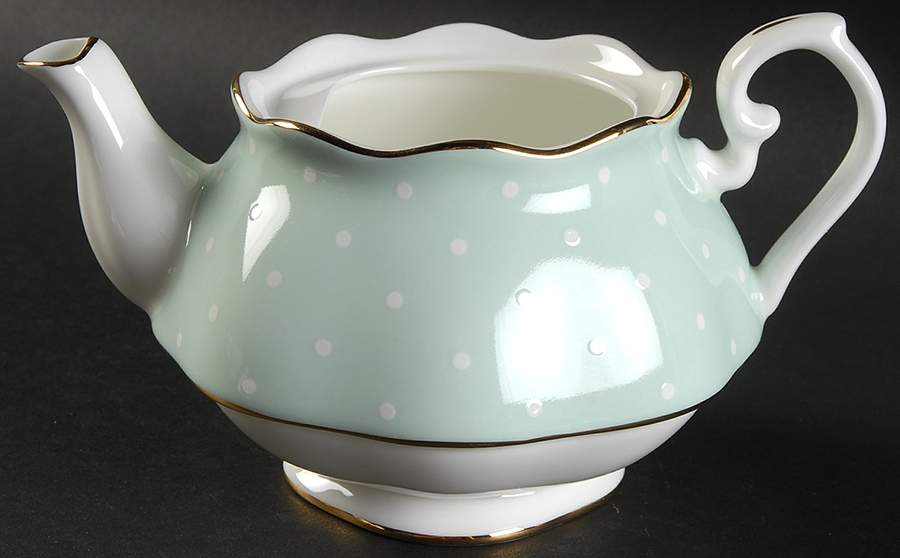 Polka Rose Tea for 1-Teapot No Lid by Royal Albert-1