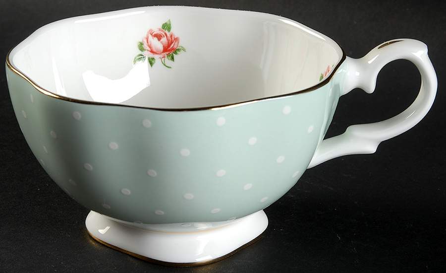 Polka Rose Cup for Tea for 1 by Royal Albert-1