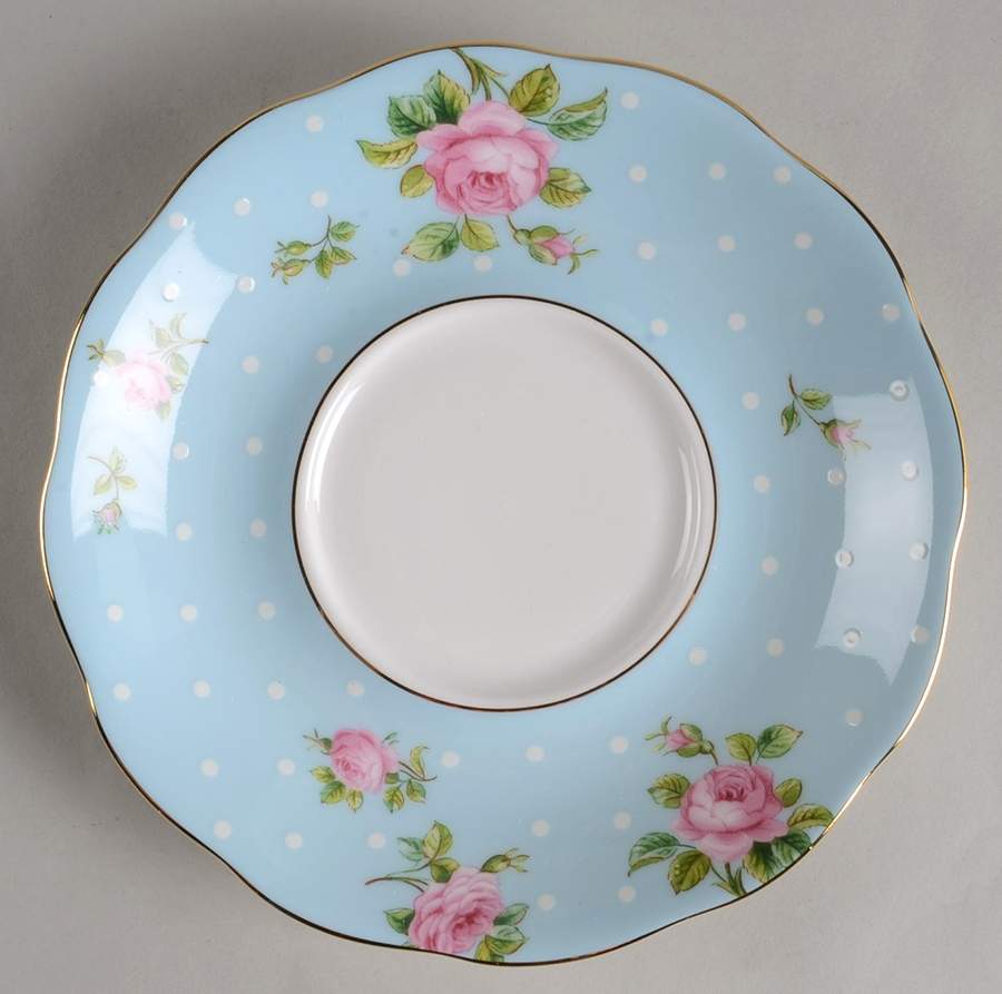 Polka Rose Saucer for Tea for 1 by Royal Albert-1