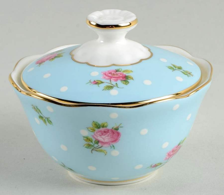 Polka Rose Condiment Jar & Lid by Royal Albert-1