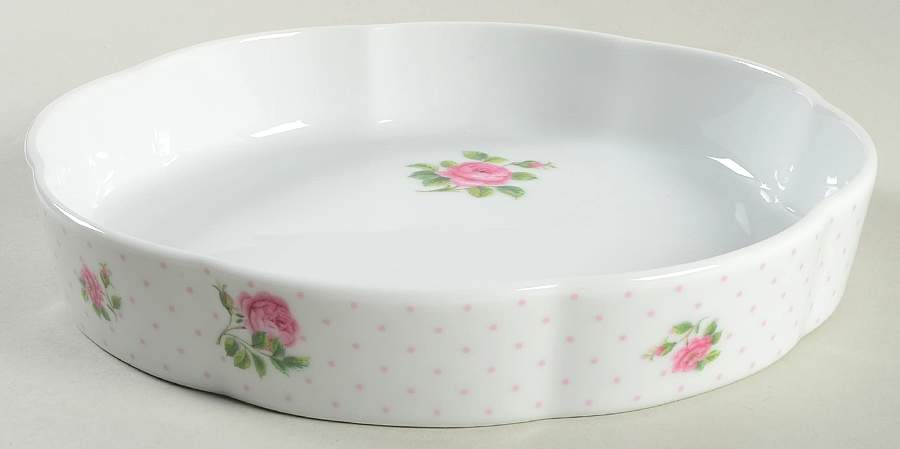 Polka Rose 9" Tart Baker by Royal Albert-1