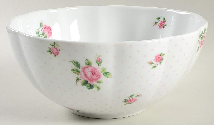 Polka Rose 9" Mixing Bowl by Royal Albert-1