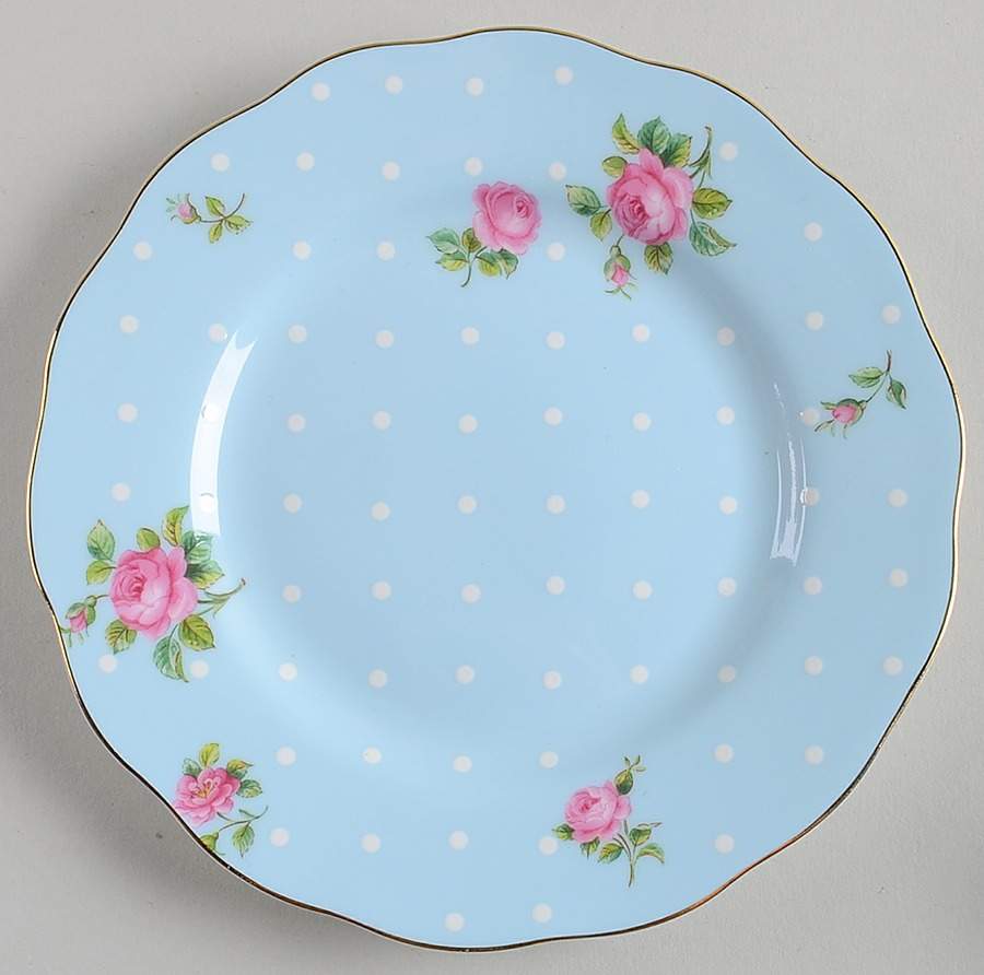 Polka Rose Bread & Butter Plate by Royal Albert-1