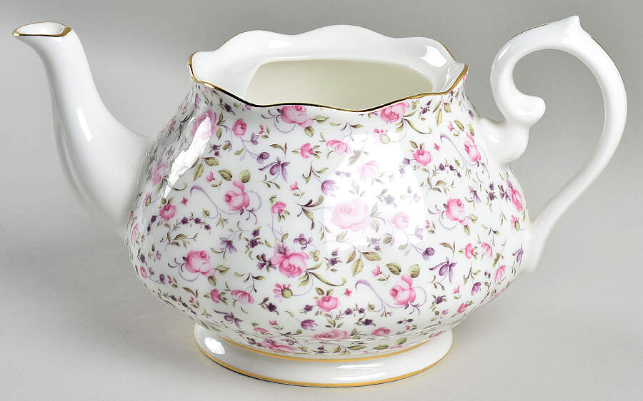 Rose Confetti Teapot No Lid by Royal Albert-1