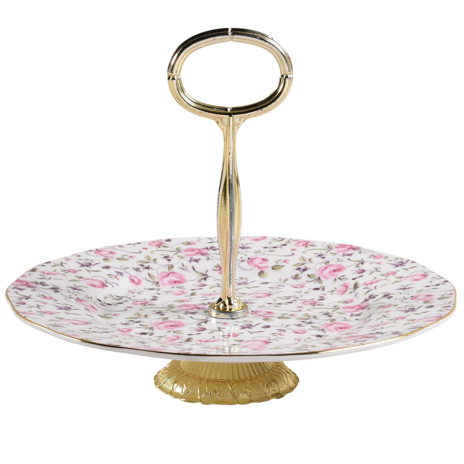 Rose Confetti 6" - 7" Tidbit (from Salad Plate) HC by Royal Albert-1