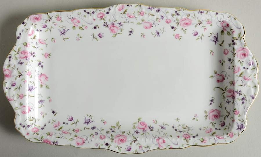 Rose Confetti Large Sandwich Tray by Royal Albert-1