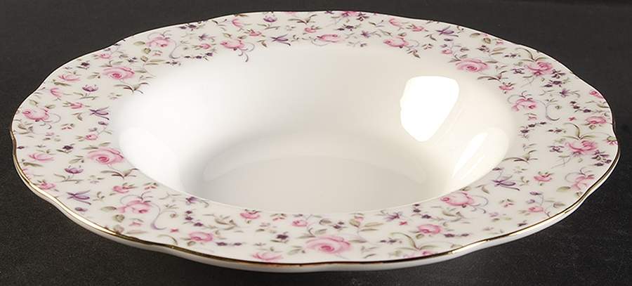 Rose Confetti Large Rim Soup Bowl by Royal Albert-1