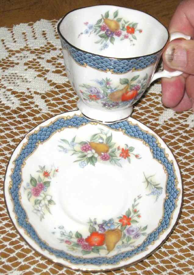 Blue Lagoon Footed Demitasse Cup & Saucer Set by Royal Albert-1