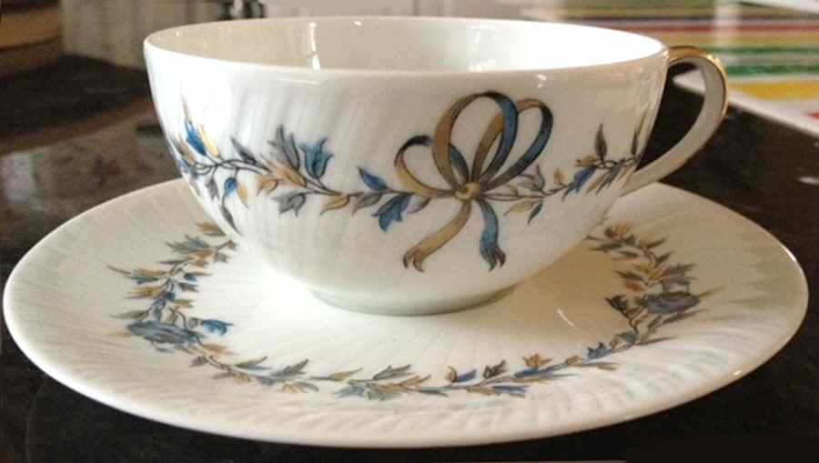 RYE30 Flat Cup & Saucer Set by Royale (France)-1