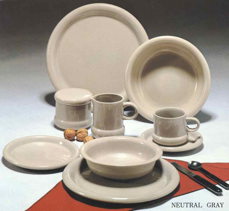 Neutral Gray Dinner Plate by Ranmaru-1