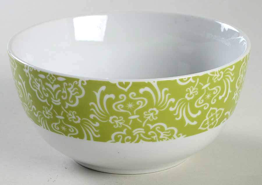 Curly Q Green Coupe Cereal Bowl by Rachael Ray-1