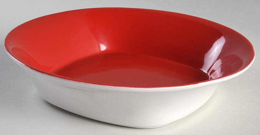 Round and Square Red 9" Soup/Pasta Bowl by Rachael Ray-1