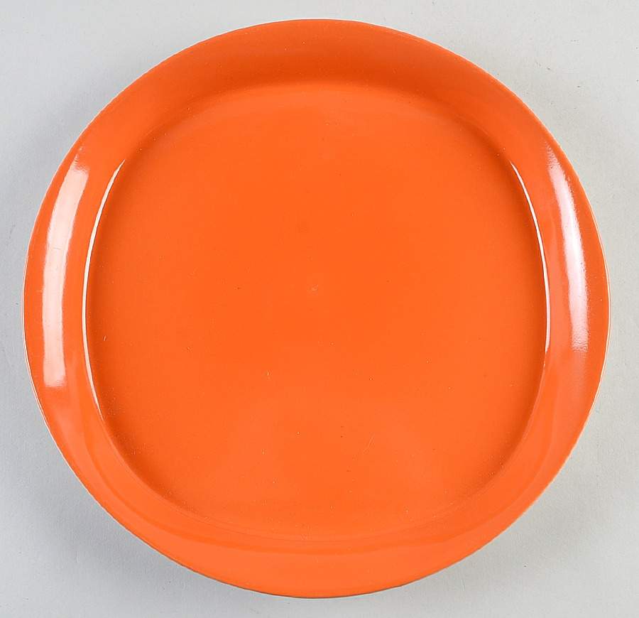 Round and Square Tangerine Dinner Plate by Rachael Ray-1