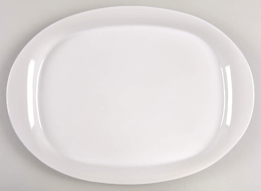 Round and Square Blue Raspberry 14" Oval Serving Platter by Rachael Ray-1