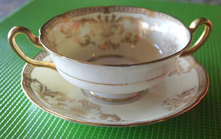 BB3320 Footed Cream Soup Bowl & Saucer Set by Royal Doulton-1