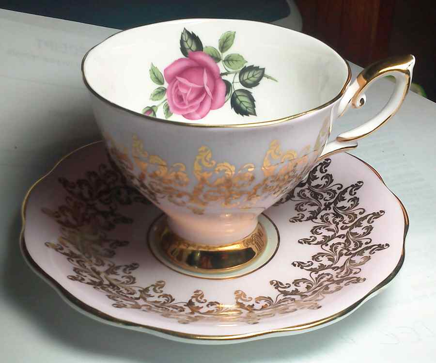 2554 Footed Cup & Saucer Set by Royal Standard-1
