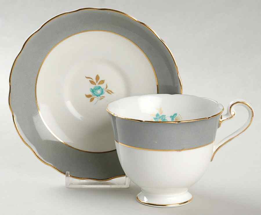 8694A Footed Cup & Saucer Set by Samuel Radford-1