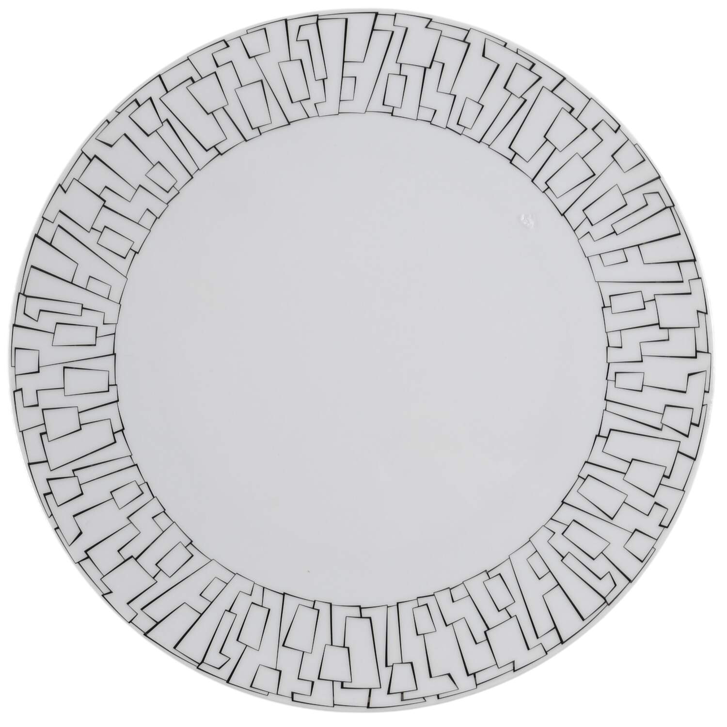Tac 02 Skin Platinum Dinner Plate by Rosenthal - Continental-1