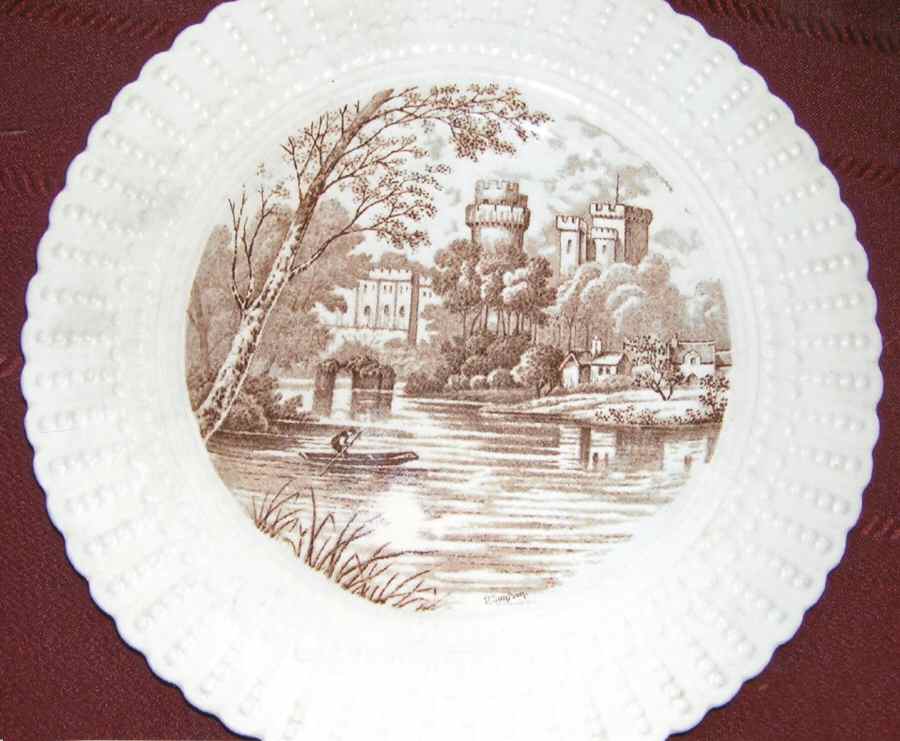 Warwick Castle Dinner Plate by Royal Cauldon-1