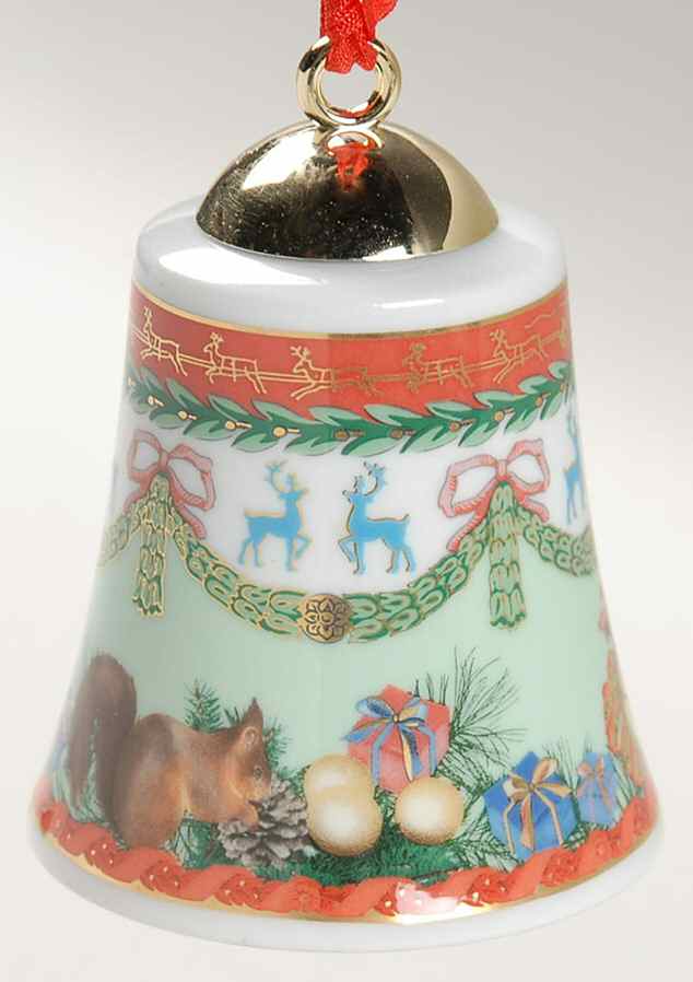 Merry Christmas Bell Ornament by Rosenthal - Continental-1