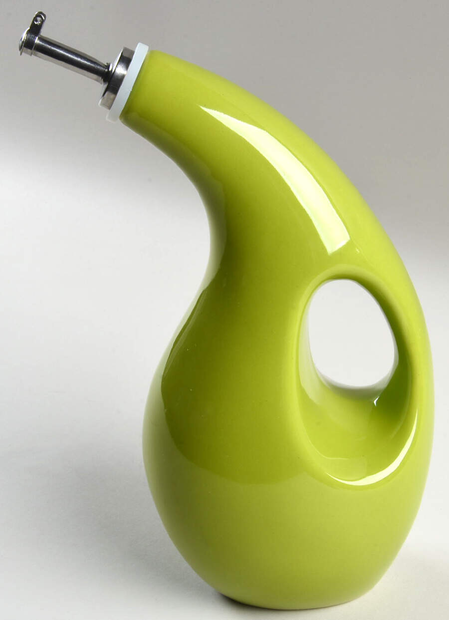 Double Ridge Green Apple Oil Jar & Drizzle Spout by Rachael Ray-1