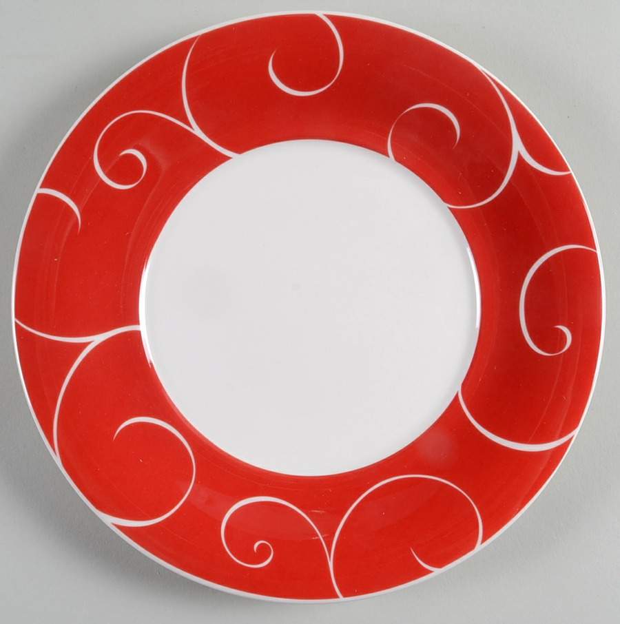 Panache Rouge Salad Plate by Red Vanilla-1