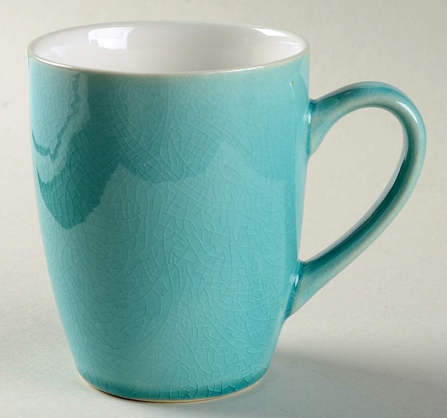Crackle Glass Turquoise Mug by Roscher & Co-1