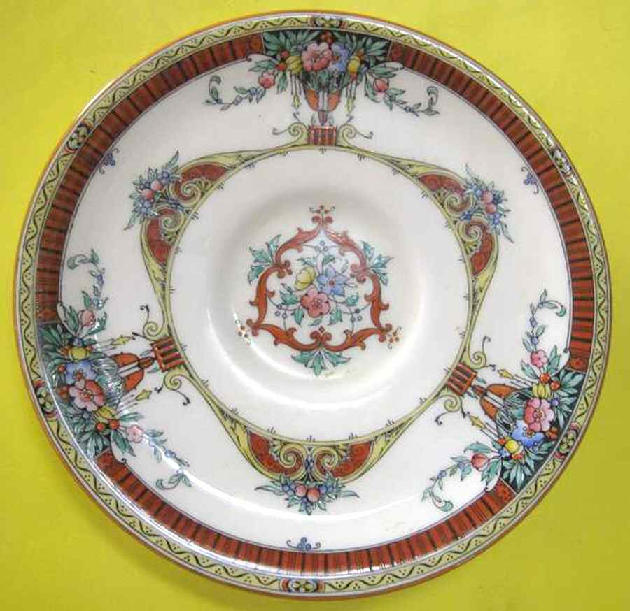 Cannes (Rust Band) Saucer by Royal Worcester-1