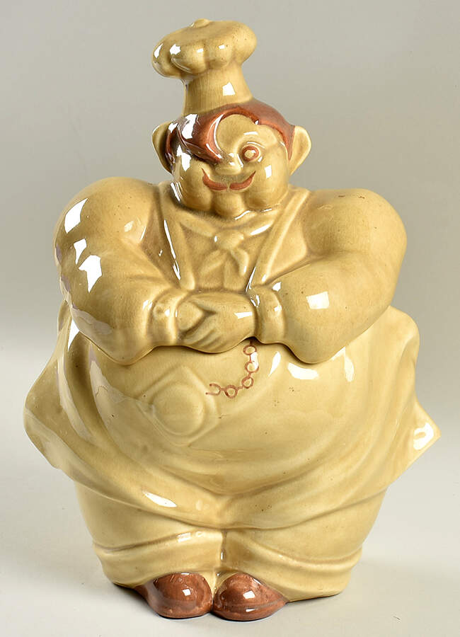 Chef Pierre Cookie Jar & Lid by Red Wing-1