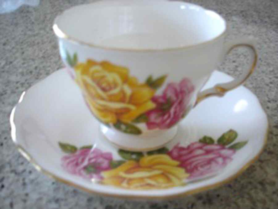 7652V Footed Cup & Saucer Set by Royal Vale-1