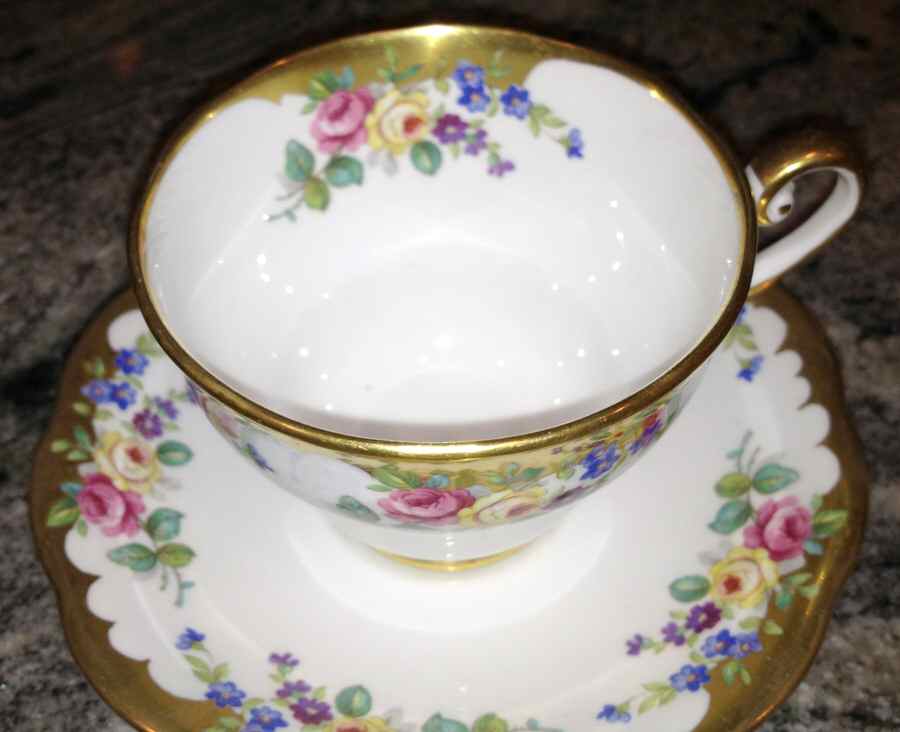 5871 Footed Cup & Saucer Set by Royal Standard-1