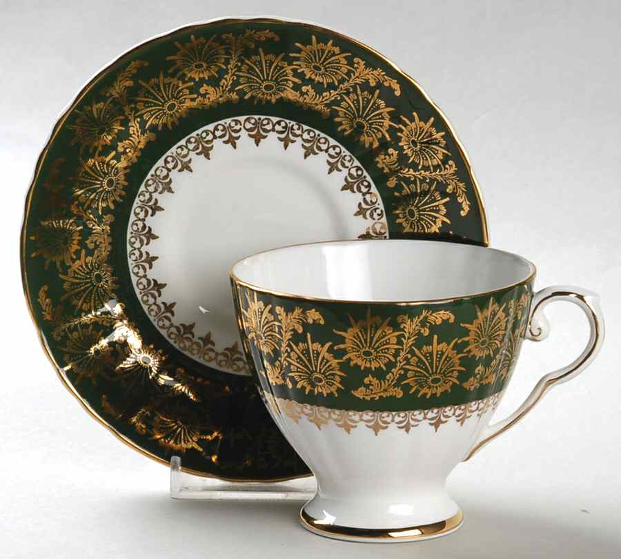 1835 Footed Cup & Saucer Set by Royal Grafton-1
