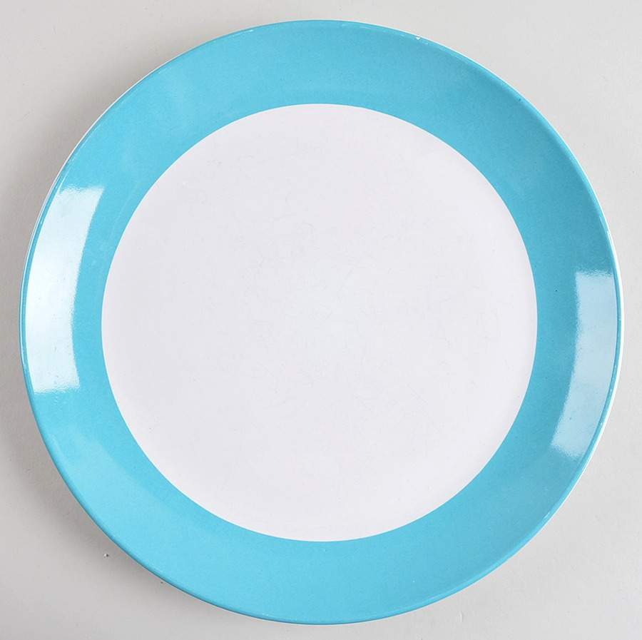 Teal Banded Dinner Plate by Room Essentials-1